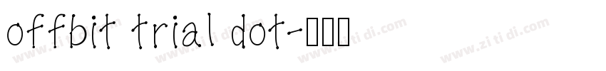 offbit trial dot字体转换